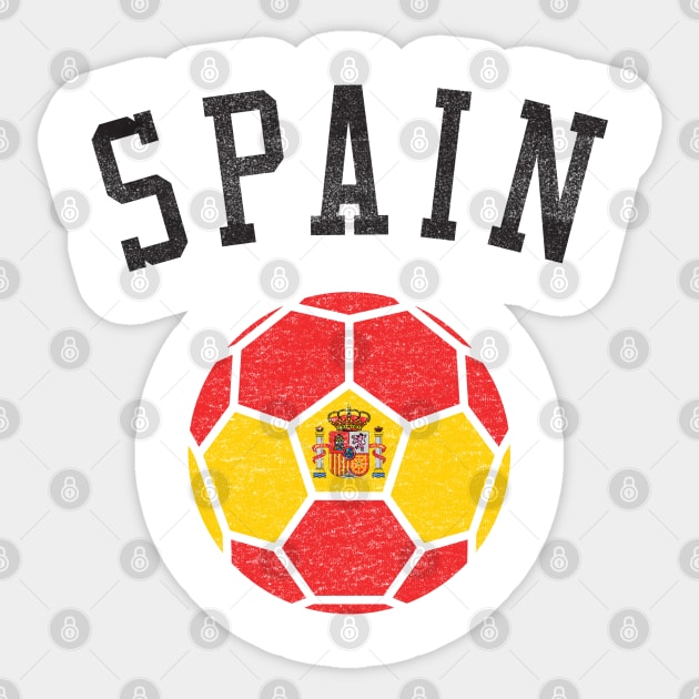 Spain Soccer Team Heritage Flag Sticker by ryanjaycruz